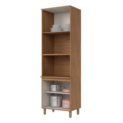 Torre Quente Requinte 4 Portas 1 Prateleira Nature/Nature/Areia Hp - Henn