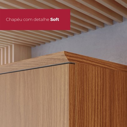 Torre Quente Requinte 4 Portas 1 Prateleira Nature/Nature/Areia Hp - Henn