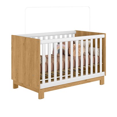 Berço Mini Cama 2 em 1 Q Encantofreijó/Branco Acetinado - Qmovi