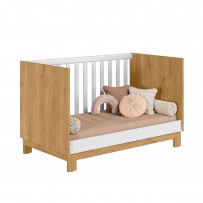 Berço Mini Cama 2 em 1 Q Encantofreijó/Branco Acetinado - Qmovi