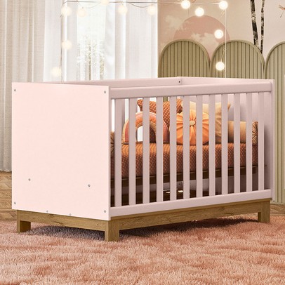 Berço Mini Cama 2 em 1 Q Encantorosa - Qmovi