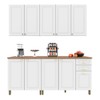 Cozinha Completa Firenze 10 Portas 2 Gavetas Branco - Indekes
