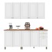 Cozinha Completa Firenze 10 Portas 2 Gavetas Branco - Indekes