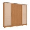 Guarda-Roupa Casal 4 Portas 4 Gavetas Flex Canela/Macadamia - Kappesberg