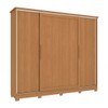 Guarda-Roupa Casal 4 Portas 4 Gavetas Flex Canela/Macadamia - Kappesberg