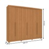 Guarda-Roupa Casal 6 Portas 6 Gavetas Canela - Kappesberg