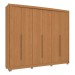 Guarda-Roupa Casal 6 Portas 6 Gavetas Canela - Kappesberg