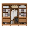 Guarda-Roupa Casal 6 Portas 6 Gavetas Canela - Kappesberg