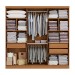 Guarda-Roupa Casal 6 Portas 3 Gavetas com Espelho Canela - Kappesberg