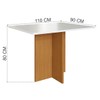Mesa de Jantar 4 Lugares Miami Freijo/Off White/Cacau - Indekes
