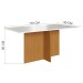 Mesa Jantar 6 Lugares Miami Freijo/Off White/Cacau - Indekes