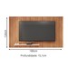 Painel para TV Até 70 Polegadas com Ripado 3d Aegon Freijo/Off White - Caemmun