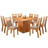 Mesa de Jantar 8 Lugares Beirute Mel/Perola - Panorama Móveis