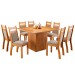 Mesa de Jantar 8 Lugares Beirute Mel/Perola - Panorama Móveis