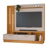 Estante para TV Até 65 Polegadas Despertar 2 Gavetas com Led Cinamomo/Off Cinamomo - Jcm Móveis