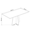 Mesa de Jantar 4 Lugares Redentor Mel/Blonde/Perola - Panorama Móveis