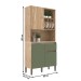 Armário de Cozinha 3 Portas 1 Gaveta Carvalho Oak/Arbo/Petra - Decibal