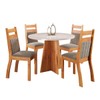 Mesa de Jantar 4 Lugares Senegal Mel/Blonde/Perola - Panorama Móveis