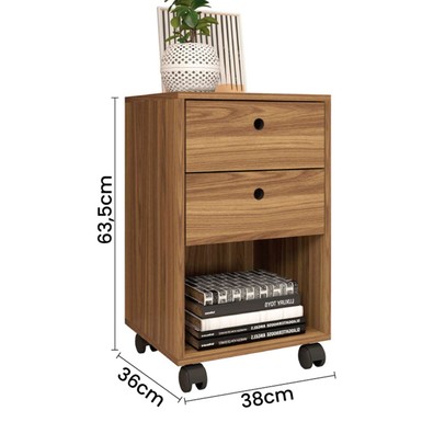 Gaveteiro Maceió 2 Gavetas Lâmina - Caemmun