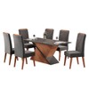 Mesa de Jantar 6 Lugares Bolshói Mel/Blonde/Cinza - Panorama Móveis