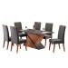 Mesa de Jantar 6 Lugares Bolshói Mel/Blonde/Cinza - Panorama Móveis
