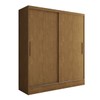 Guarda-Roupa Solteiro Swift 2 Portas 2 Gavetas Cinamomo - Panorama Móveis