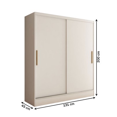 Guarda-Roupa Solteiro Swift 2 Portas 2 Gavetas Branco - Panorama Móveis