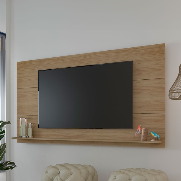 Painel para TV Até 60 Polegadas Slim Carvalho C/ Suporte para TV - Artely