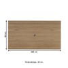 Painel para TV Até 60 Polegadas Slim Carvalho C/ Suporte para TV - Artely