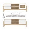 Rack para TV Até 65 Polegadas Trend 1 Porta 2 Gavetas Naturale/Branco - Artely