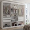 Guarda-Roupa Casal Lorient 3 Portas 4 Gavetas com Espelho 100% Mdf Branco - Panorama Móveis