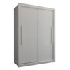 Guarda-Roupa Solteiro Cardiff 2 Portas 2 Gavetas Branco - Panorama Móveis