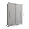 Guarda-Roupa Solteiro Cardiff 2 Portas 2 Gavetas Branco - Panorama Móveis
