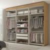 Guarda-Roupa Casal Broadway 6 Portas 2 Gavetas Marrocos/Off White - Panorama Móveis