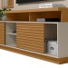 Estante para TV Até 60 Polegadas Eldorado 2 Portas com Led Nature/Off White - Linea Brasil