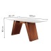 Mesa de Jantar 6 Lugares Waterloo com Vidro Castanho Prêmio/Suede Creme - Panorama Móveis