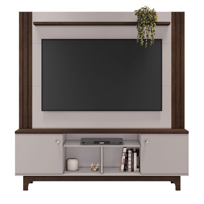 Estante para TV Até 65 Polegadas Balsamo 2 Portas 2 Prateleiras Café/Off Café - Jcm Móveis