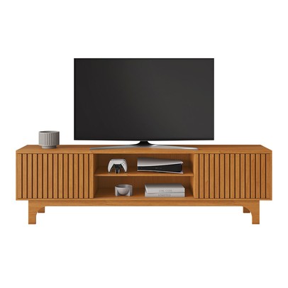 Rack para TV Até 70 Polegadas Trunfo 2 Portas 1 Prateleira Cinamomo - Jcm Móveis