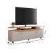 Rack para TV Até 65 Polegadas Elogio 4 Portas Off Cinamomo/Cinamomo - Jcm Móveis