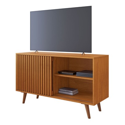 Rack para TV Até 43 Polegadas Carinho 1 Porta 1 Prateleira Cinamomo - Jcm Móveis