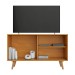 Rack para TV Até 43 Polegadas Carinho 1 Porta 1 Prateleira Cinamomo/Preto - Jcm Móveis