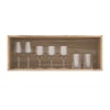 Armário Aéreo Cozinha 80 Cm 1 Porta Carvalho Oak/ Cristalo - Decibal