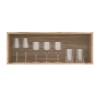 Armário Aéreo Cozinha 80 Cm 1 Porta Carvalho Oak/ Cristalo - Decibal