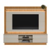 Estante para TV Até 75 Polegadas Guararapes 2 Portas com Led Nature/Off White - Linea Brasil