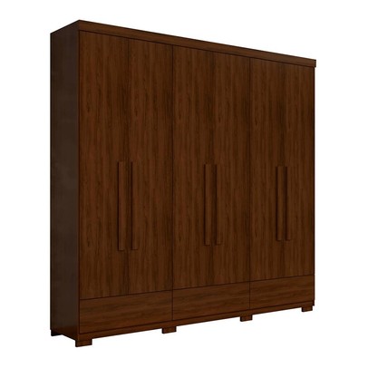 Guarda-Roupa Casal 6 Portas 7 Gavetas Lexus Jacarandá - Robel