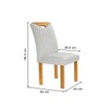 Mesa de Jantar 4 Lugares Stella com Vidro Ripado Cinamomo/Off White/Boucle Gelo - Cel Móveis