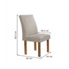 Mesa de Jantar 4 Lugares Stella Canela com Vidro Ripado Chocolate/Off White/Bege Claro - Cel Móveis