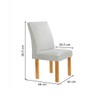 Mesa de Jantar 4 Lugares Stella Canela com Vidro Ripado Cinamomo/Off White/Boucle Gelo - Cel Móveis