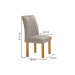 Mesa de Jantar 4 Lugares Arizona com Vidro  Cinamomo/Off White/Bege Claro 20767 - Cel Móveis