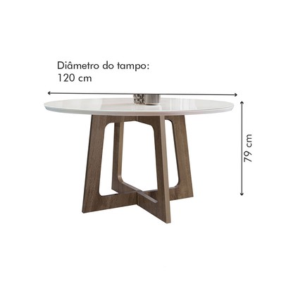 Mesa de Jantar 4 Lugares Arizona Canela com Vidro Chocolate/Off White/Veludo Marrom 20770 - Cel Móveis